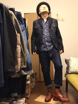 「JUNYA WATANABE MAN（ジュンヤワタナベマン）のアイテム（テーラードジャケット）」を使った、ikutaroさん（メンズ・177cm）の春コーディネート