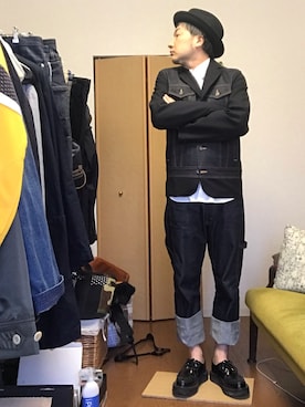 「JUNYA WATANABE MAN（ジュンヤワタナベマン）のアイテム（テーラードジャケット）」を使った、ikutaroさん（メンズ・177cm）の春コーディネート