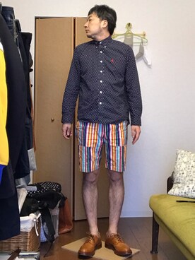 「HEAD PORTER PLUS（ヘッドポータープラス）のアイテム」を使った、ikutaroさん（メンズ・177cm）の春コーディネート