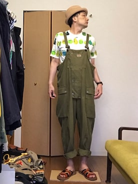 「JUNYA WATANABE MAN（ジュンヤワタナベマン）のアイテム（Tシャツ/カットソー）」を使った、ikutaroさん（メンズ・177cm）の夏コーディネート
