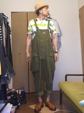 「JUNYA WATANABE MAN（ジュンヤワタナベマン）のアイテム（Tシャツ/カットソー）」を使った、ikutaroさん（メンズ・177cm）の夏コーディネート