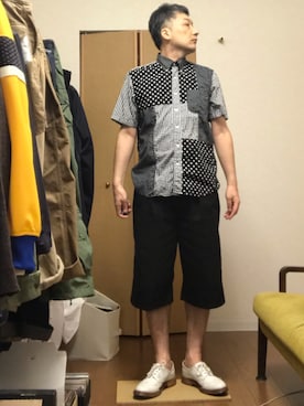 「CLAMP（クランプ）のアイテム」を使った、ikutaroさん（メンズ・177cm）の夏コーディネート