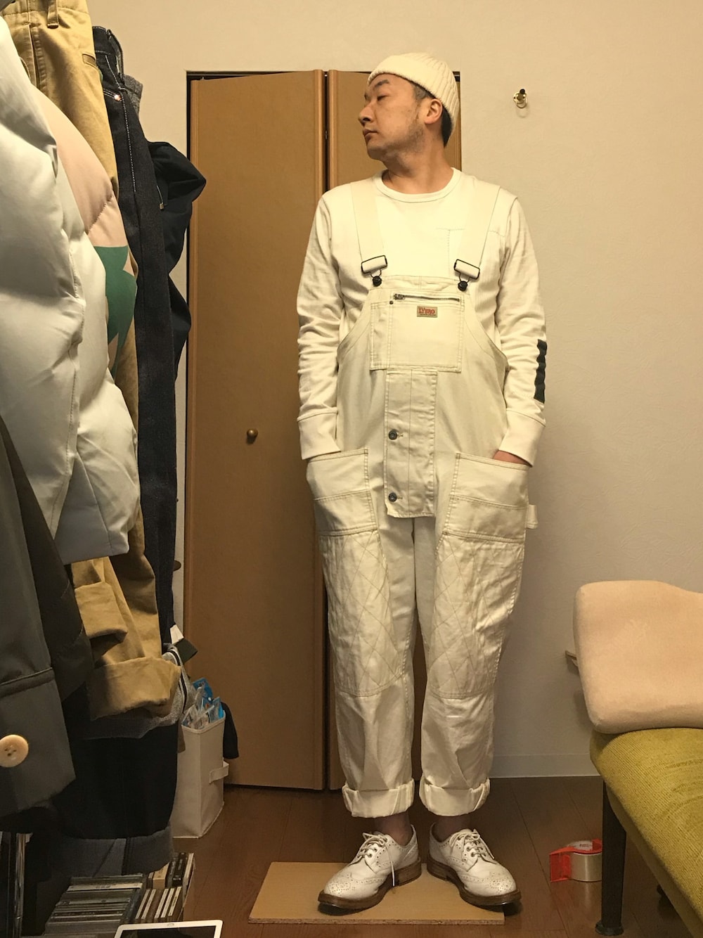 Nigel Cabournのサロペット/オーバーオール（ホワイト系）を使った人気