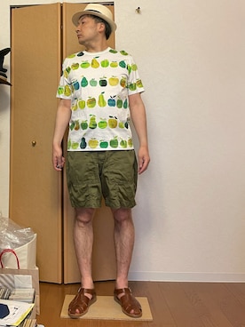 「JUNYA WATANABE MAN（ジュンヤワタナベマン）のアイテム（Tシャツ/カットソー）」を使った、ikutaroさん（メンズ・177cm）の春コーディネート