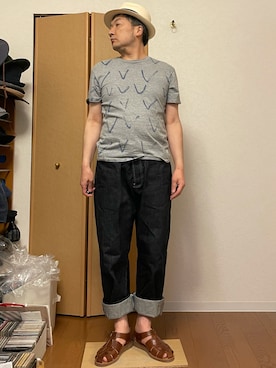 「TENDER（テンダー）のアイテム」を使った、ikutaroさん（メンズ・177cm）の春コーディネート