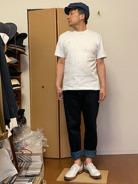 「TENDER（テンダー）のアイテム」を使った、ikutaroさん（メンズ・177cm）の春コーディネート