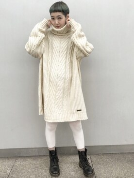 「PARADOX（パラドックス）のアイテム（トップス）」を使った、miccco.さん（レディース・158cm）の秋コーディネート
