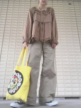 「CONVERSE（コンバース）のCONVERSE ALL STAR　ハイカットスニーカー（スニーカー）」を使った、miccco.さん（レディース・157cm）の秋コーディネート