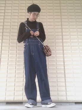 「RAINBOW（レインボー）のアイテム」を使った、miccco.さん（レディース・157cm）の秋コーディネート