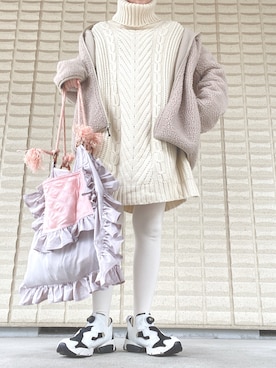 「PARADOX（パラドックス）のアイテム（ワンピース/ドレス）」を使った、miccco.さん（レディース・157cm）の秋コーディネート