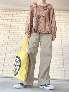 「CONVERSE（コンバース）のCONVERSE ALL STAR　ハイカットスニーカー（スニーカー）」を使った、miccco.さん（レディース・157cm）の冬コーディネート