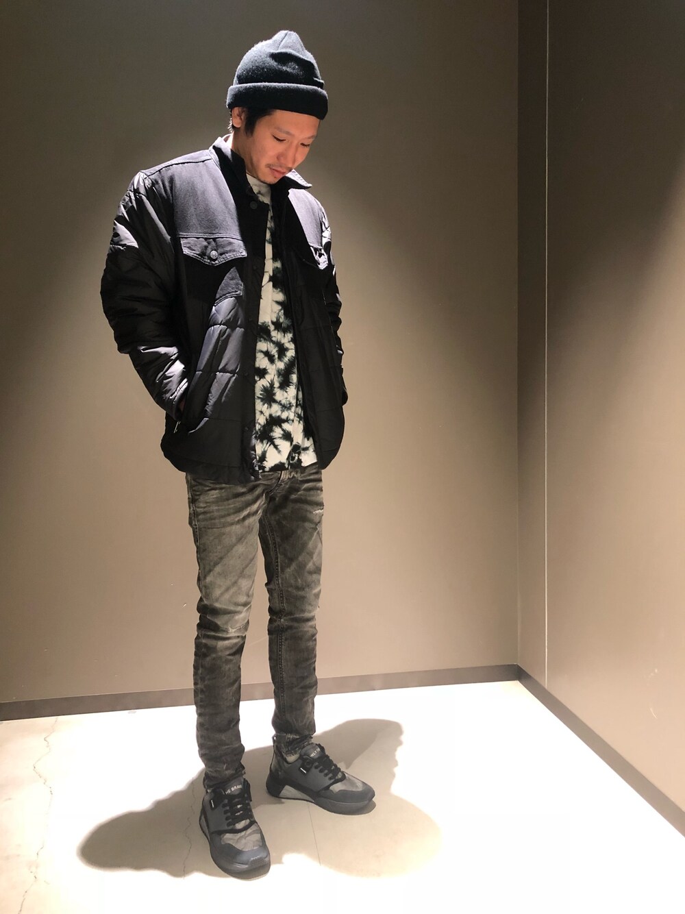 DIESEL（ディーゼル）の「メンズ ウィンタージャケット デニム切り替え