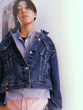 「vetements」｜「アイテム（デニムジャケット）」を使った、t☺︎☺︎kさん（メンズ・168cm）の春コーディネート