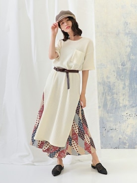 「Factor=（ファクターイコール）のアイテム（帽子）」を使った、Factor= modelさん（レディース・162cm）の夏コーディネート