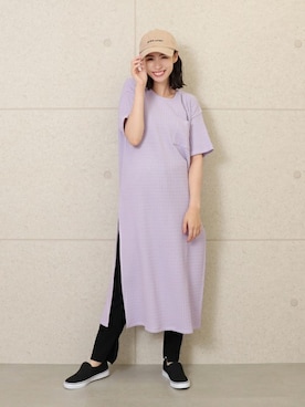 「Factor=（ファクターイコール）のアイテム（パンツ）」を使った、Factor= modelさん（レディース・162cm）の夏コーディネート