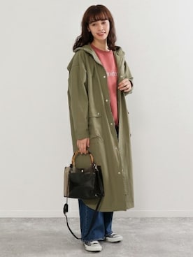 「Factor=（ファクターイコール）のアイテム（ジャケット/アウター）」を使った、Factor= modelさん（レディース・160cm）の冬コーディネート
