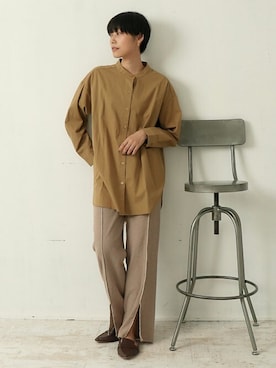 「Factor=（ファクターイコール）のアイテム（トップス）」を使った、Factor= modelさん（レディース・164cm）の秋コーディネート