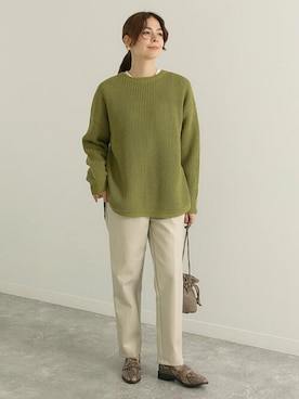 「Factor=（ファクターイコール）のアイテム（シューズ）」を使った、Factor= modelさん（レディース・164cm）の秋コーディネート