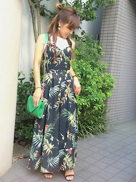 「ハグマグ」｜LittlePanteaさん（レディース・158cm）の夏コーディネート