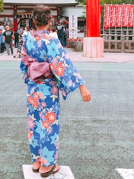 「祭り」｜「アイテム（その他）」を使った、LittlePanteaさん（レディース・158cm）の夏コーディネート