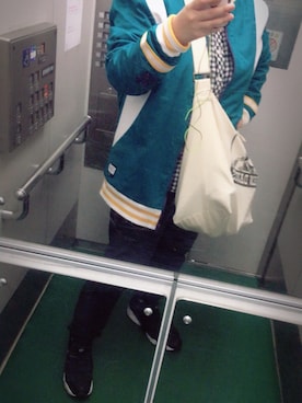 「PUMA（プーマ）のアイテム（ブルゾン）」を使った、Fuuuumiさん（レディース・165cm）の秋コーディネート