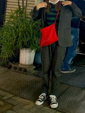 「高松」｜Lさん（レディース・154cm）の冬コーディネート
