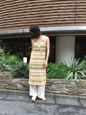 「ノースリーブニット」｜nano・universe lady's webeditorさん（レディース・171cm）の春コーディネート