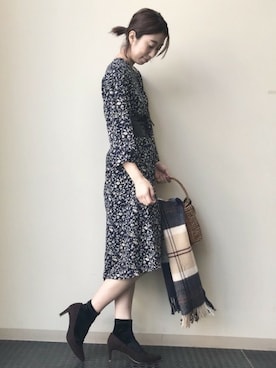 「Glen Prince（グレンプリンス）のアイテム」を使った、nano・universe lady's webeditorさん（レディース・171cm）の秋コーディネート