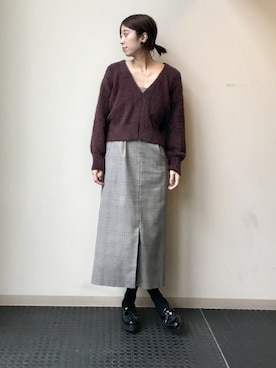 「LINCE（リンス）のアイテム」を使った、nano・universe lady's webeditorさん（レディース・171cm）の秋コーディネート