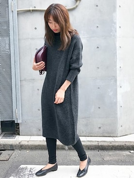 「アイテム（レギンス/スパッツ）」を使った、nano・universe lady's webeditorさん（レディース・171cm）の秋コーディネート