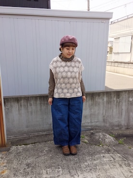 「ラベンダー」｜こっちさん（レディース・155cm）の春コーディネート