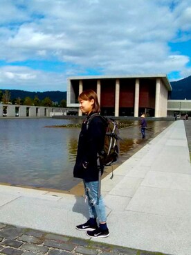 「meanswhile（ミーンズワイル）のアイテム（バックパック/リュック）」を使った、hhhxtxwさん（レディース・158cm）の春コーディネート