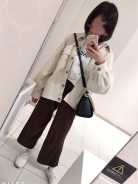 「one way（ワンウェイ）のアイテム（その他アウター）」を使った、mayuさん（レディース・163cm）の秋コーディネート