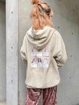 「RAY CASSIN（レイカズン）のアイテム（スウェット）」を使った、misumiさん（レディース・148cm）の秋コーディネート