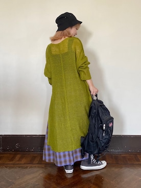 「RAY CASSIN（レイカズン）のアイテム（帽子）」を使った、misumiさん（レディース・148cm）の秋コーディネート