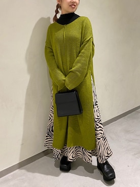 「RAY CASSIN（レイカズン）のアイテム（ワンピース/ドレス）」を使った、misumiさん（レディース・148cm）の秋コーディネート