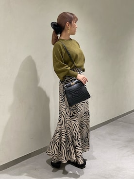 「RAY CASSIN（レイカズン）のアイテム（スカート）」を使った、misumiさん（レディース・148cm）の秋コーディネート