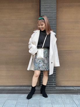 「RAY CASSIN（レイカズン）のアイテム（その他アウター）」を使った、misumiさん（レディース・148cm）の秋コーディネート