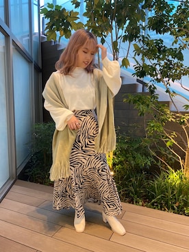 「RAY CASSIN（レイカズン）のアイテム（ブーツ）」を使った、misumiさん（レディース・148cm）の秋コーディネート