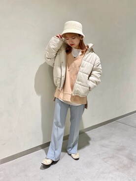 「RAY CASSIN（レイカズン）のアイテム（ブルゾン）」を使った、misumiさん（レディース・148cm）の冬コーディネート