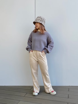 「WEGO（ウィゴー）のアイテム（帽子）」を使った、misumiさん（レディース・148cm）の冬コーディネート