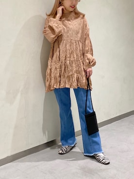 「アイテム（バレエシューズ）」を使った、misumiさん（レディース・148cm）の冬コーディネート