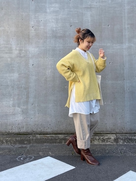 「RAY CASSIN（レイカズン）のアイテム（ブーツ）」を使った、misumiさん（レディース・148cm）の冬コーディネート