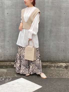 「RAY CASSIN（レイカズン）のアイテム（スカート）」を使った、misumiさん（レディース・148cm）の冬コーディネート