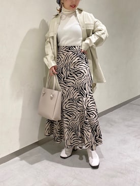 「ミニトート」｜「アイテム（ブルゾン）」を使った、misumiさん（レディース・148cm）の春コーディネート
