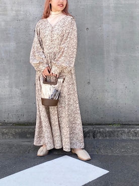 「RAY CASSIN（レイカズン）のアイテム（ワンピース/ドレス）」を使った、misumiさん（レディース・148cm）の春コーディネート