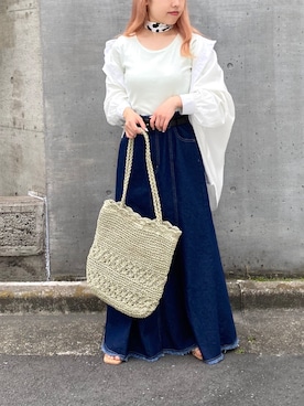 「RAY CASSIN（レイカズン）のアイテム（バッグ）」を使った、misumiさん（レディース・148cm）の春コーディネート