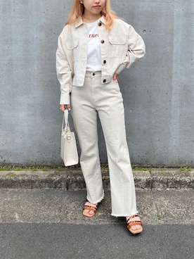 「RAY CASSIN（レイカズン）のアイテム（ブルゾン）」を使った、misumiさん（レディース・148cm）の春コーディネート