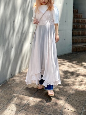 「RAY CASSIN（レイカズン）のアイテム（ワンピース/ドレス）」を使った、misumiさん（レディース・148cm）の春コーディネート