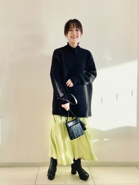 KASUMIさんの「シャイニーツイルマーメイドスカート」を使ったコーディネート